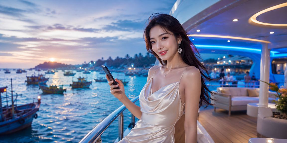 Khách hàng vui vẻ nhận giải thưởng hoàn tiền tại bãi biển Mũi Né